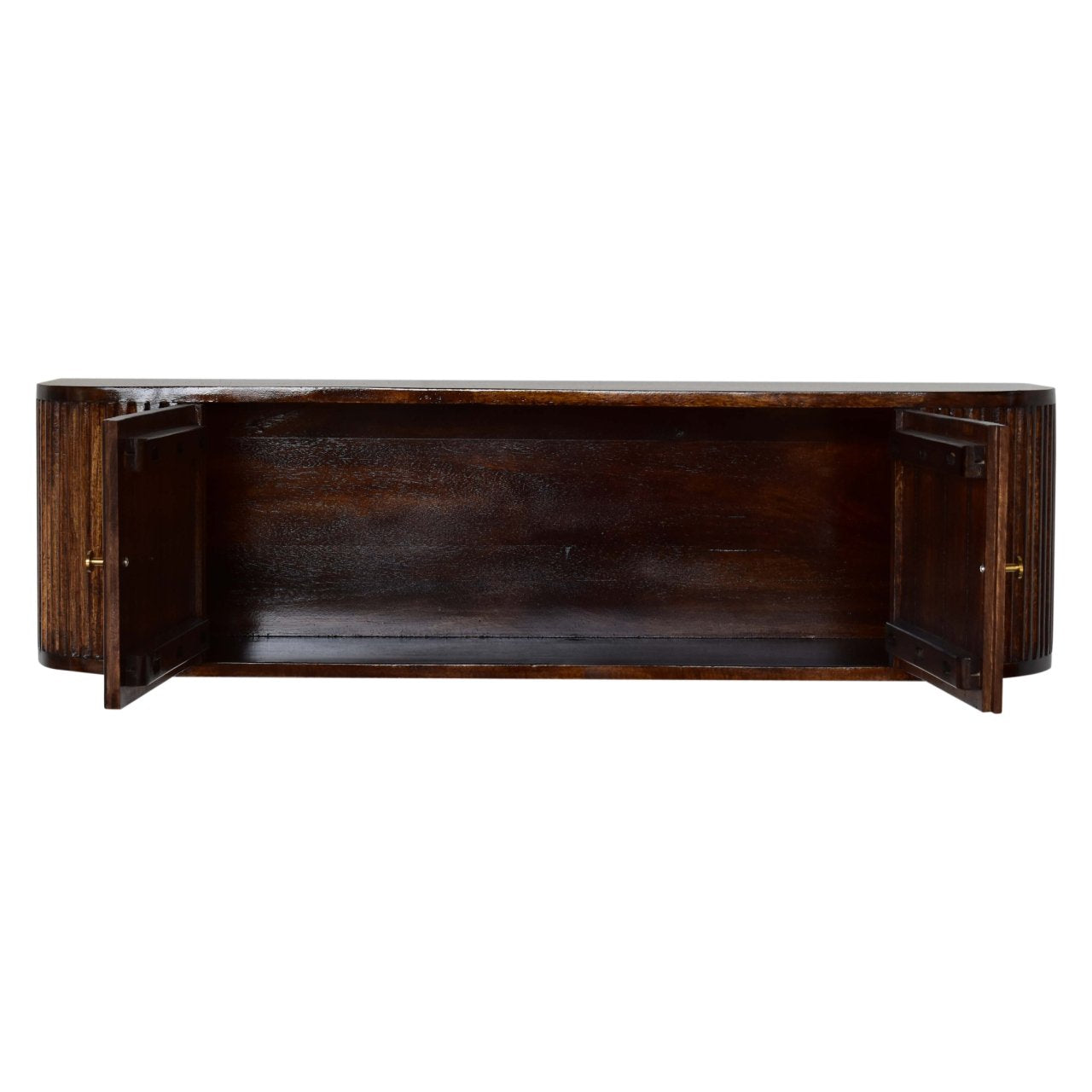 Positano Chestnut Mango Wood Wall Mounted Console Table