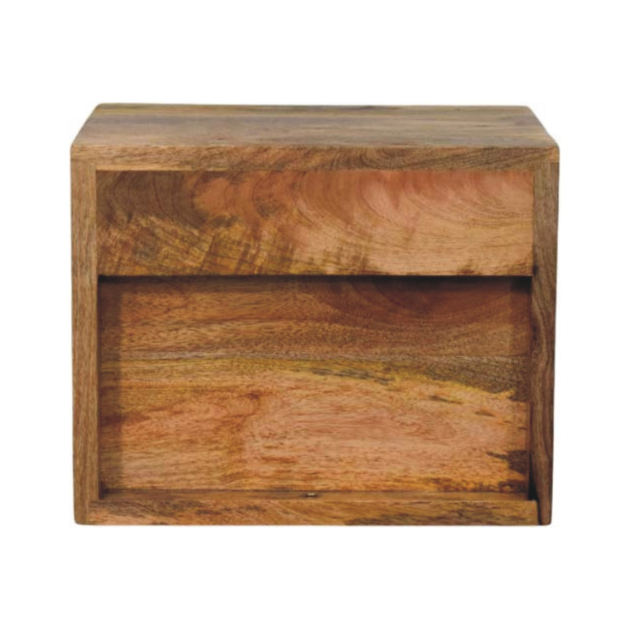 Trieste 2 Drawer Mango Wood Wall Mounted Bedside Table