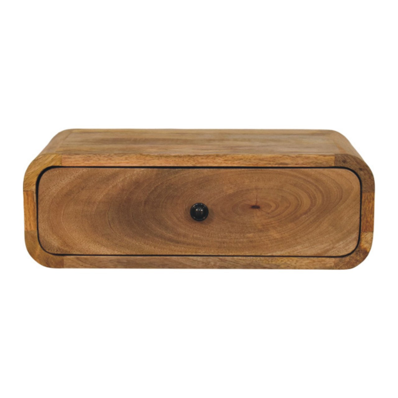Udine Wall Mounted Oak Drawer Bedside Table