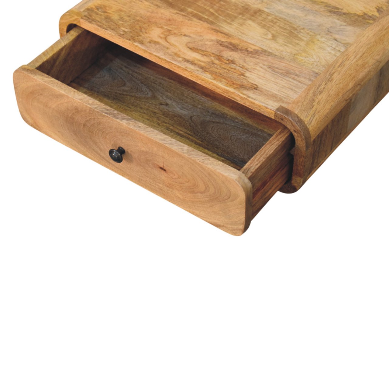 Udine Wall Mounted Oak Drawer Bedside Table