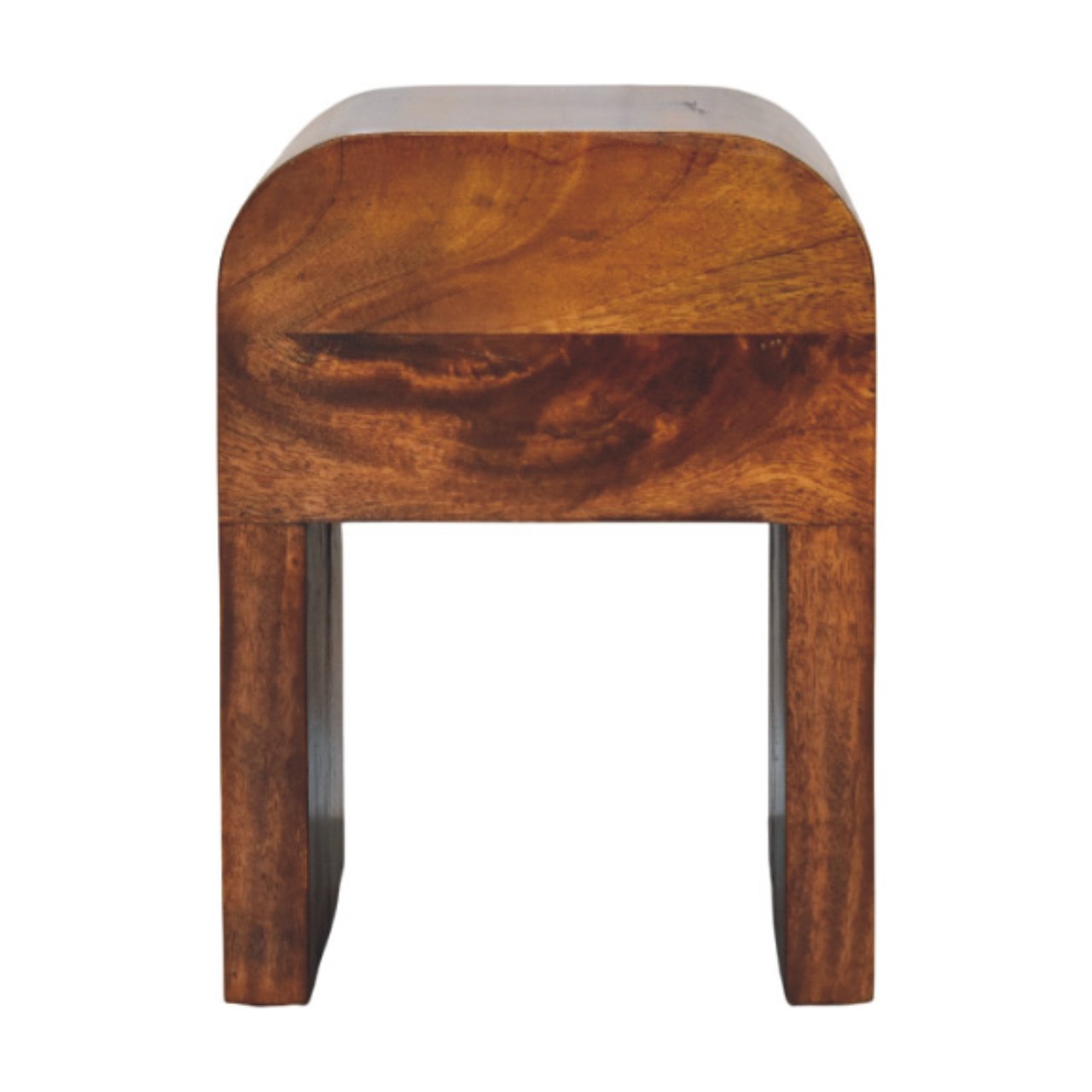 Chioggia Mango Wood Bedside Table with Curved Edges
