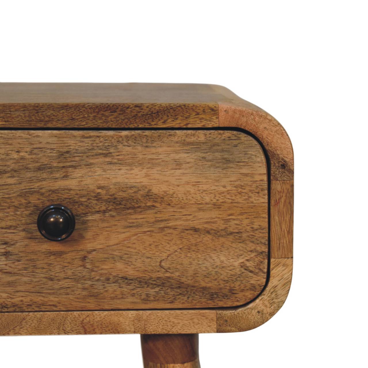 Vicenza Natural Mango Wood Nightstand with Drawer
