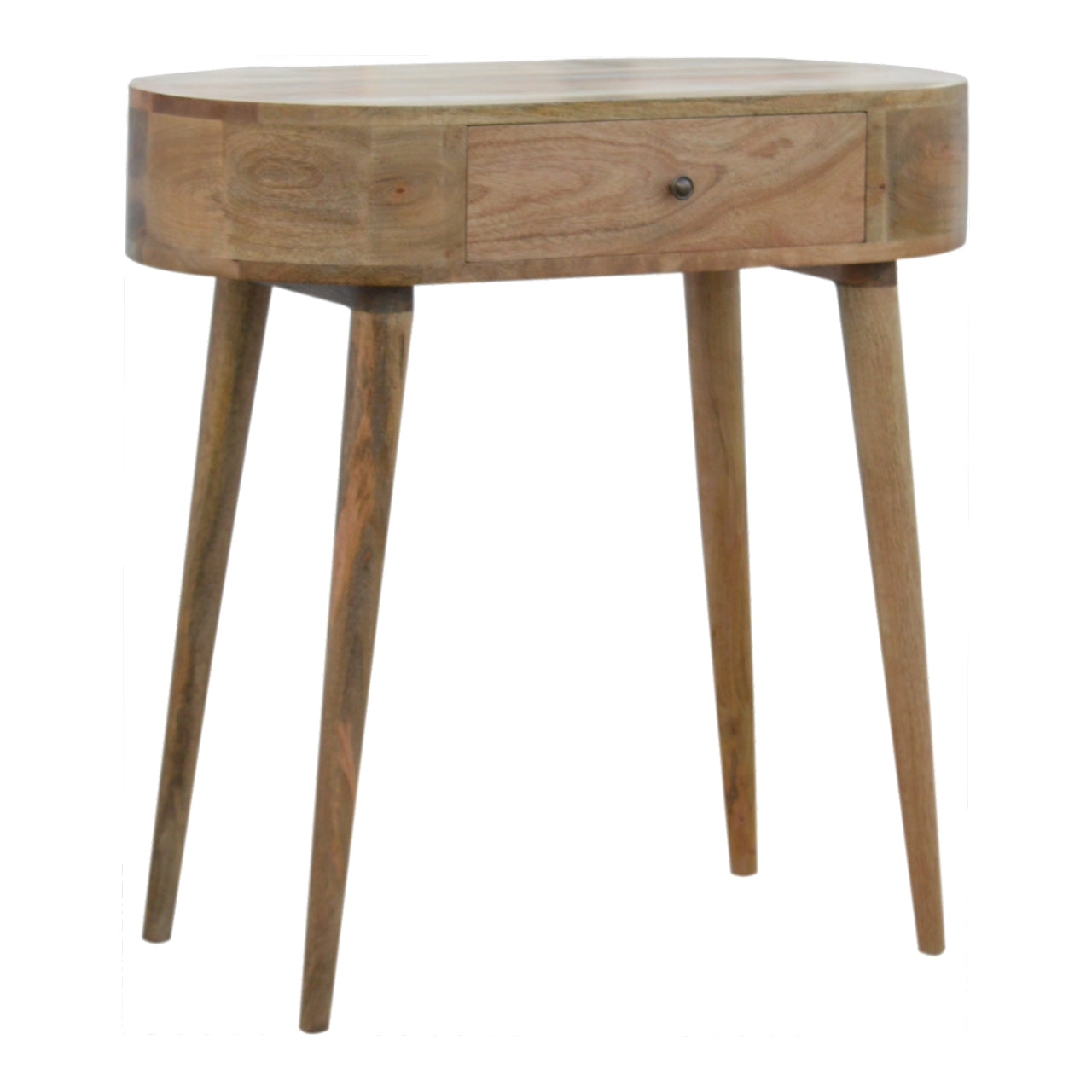 Pisa Scandi Natural Mango Wooden 1 Drawer Console Table