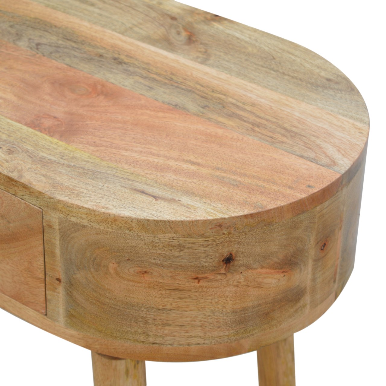 Pisa Scandi Natural Mango Wooden 1 Drawer Console Table