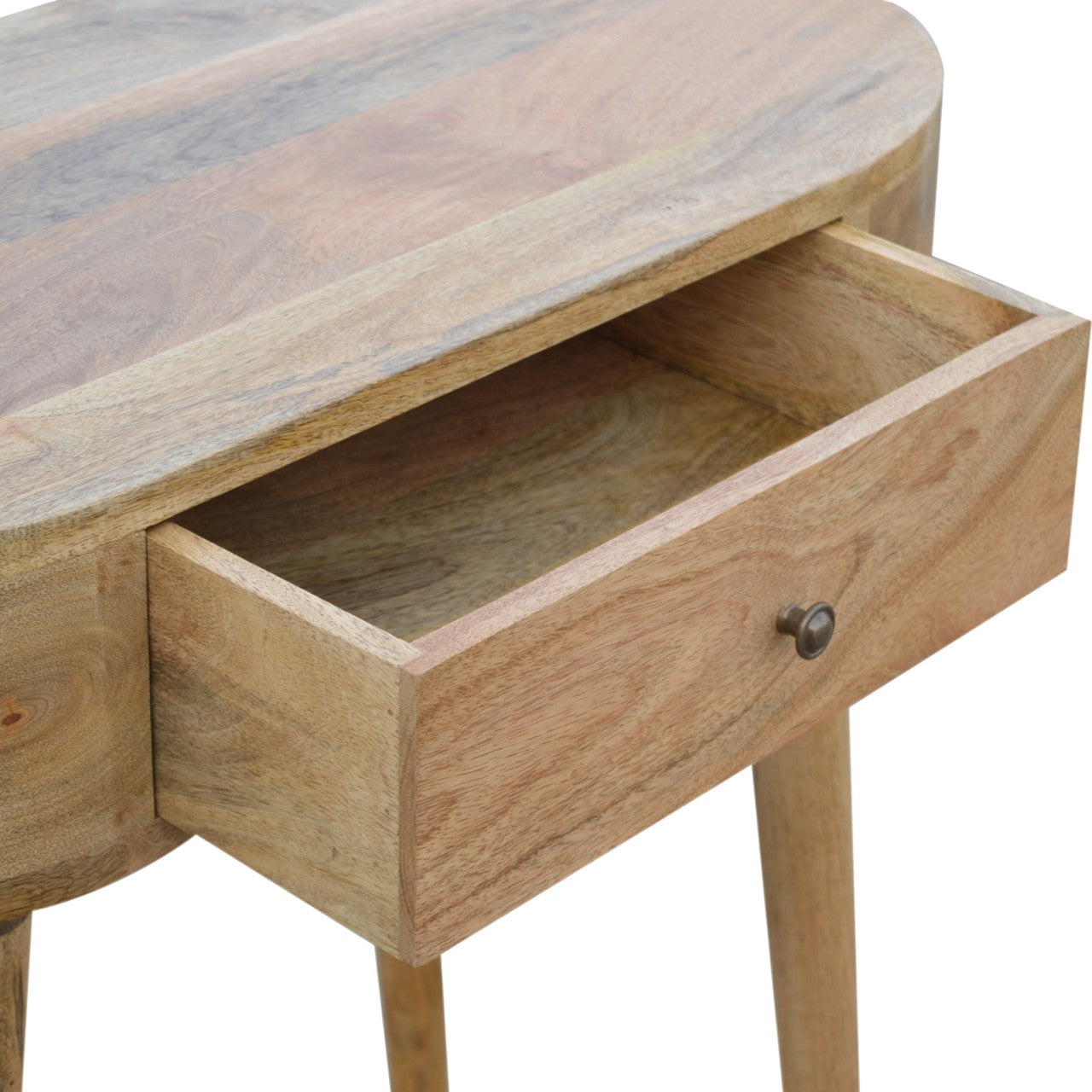 Pisa Scandi Natural Mango Wooden 1 Drawer Console Table