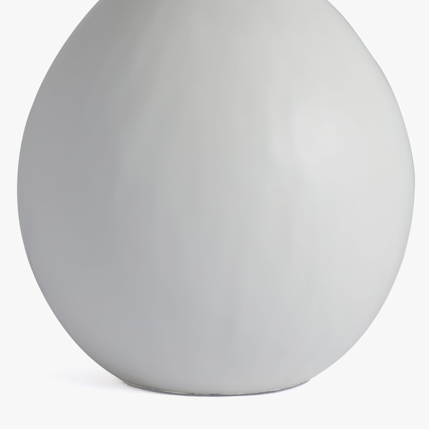 Long Island Small Round White Bamboo Table Lamp with Ochre Shade