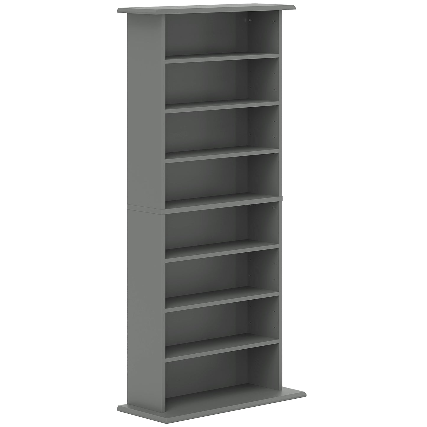 Wood Grey CD Storage Unit With 360 Disc Capacity