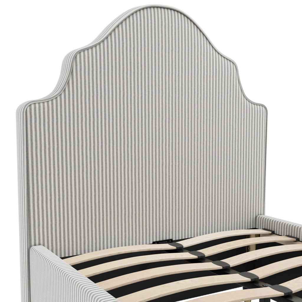 Monterey 3FT Grey Thin Stripe Single Bed