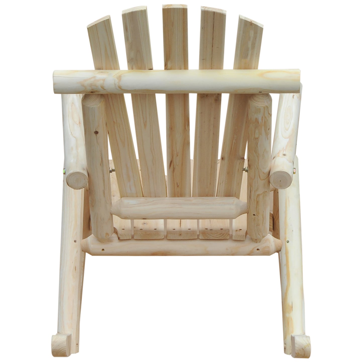 Cheddar Set Of 2 Natural Wood Rocking Chairs With Ergonomic Design