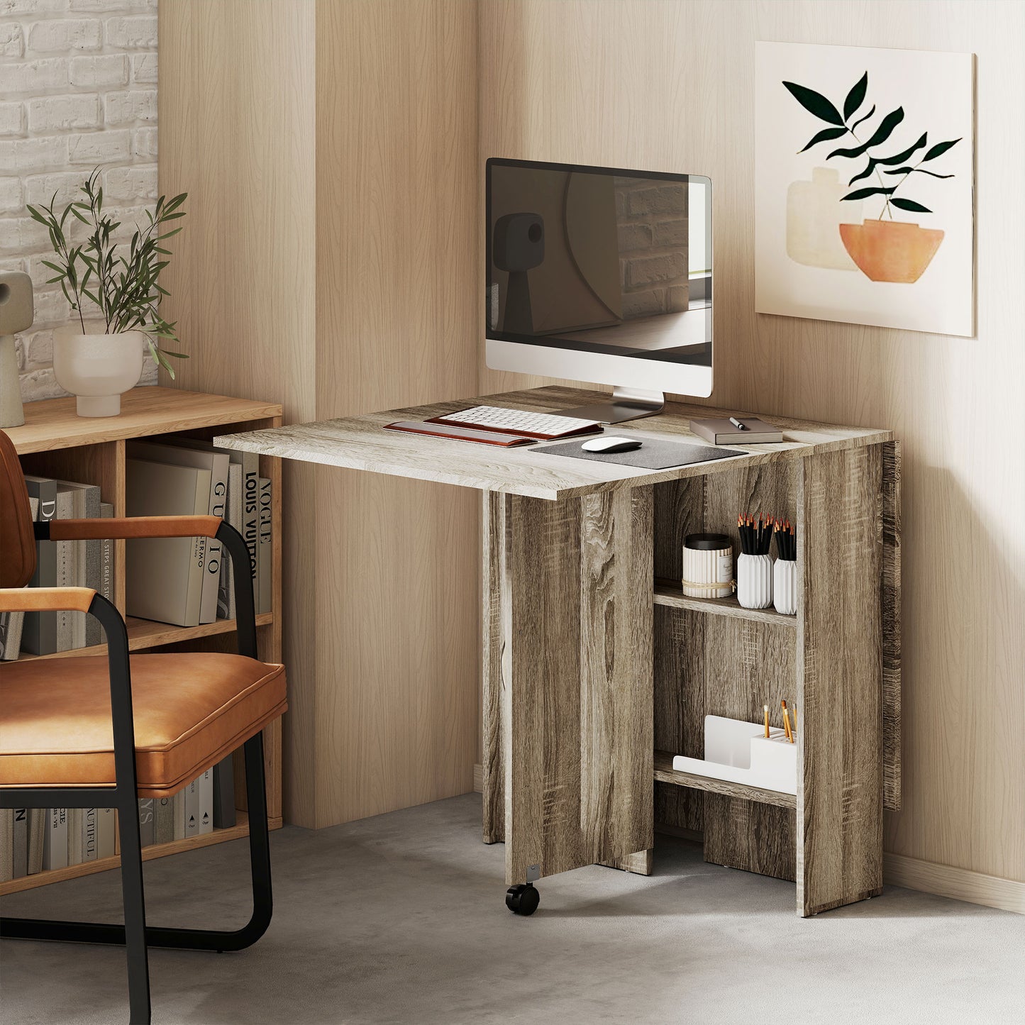 Tonana Tane Wooden Grey Ex10dable Drop Leaf Dining Table Seating 4 To 6 With Storage