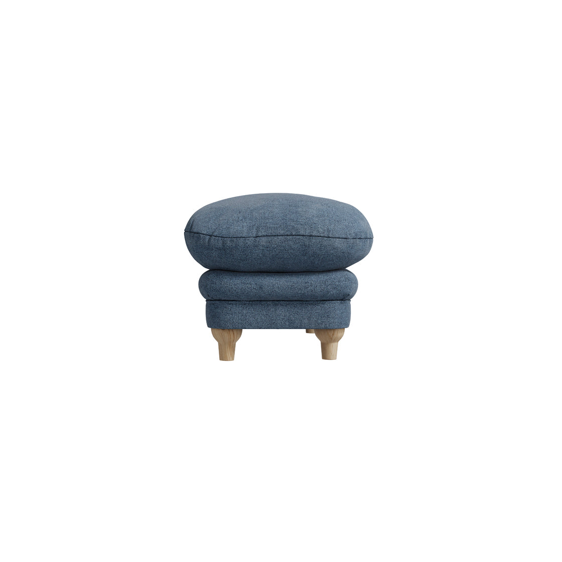Bambola Retro Blue Denim Chenille Cushioned Armchair