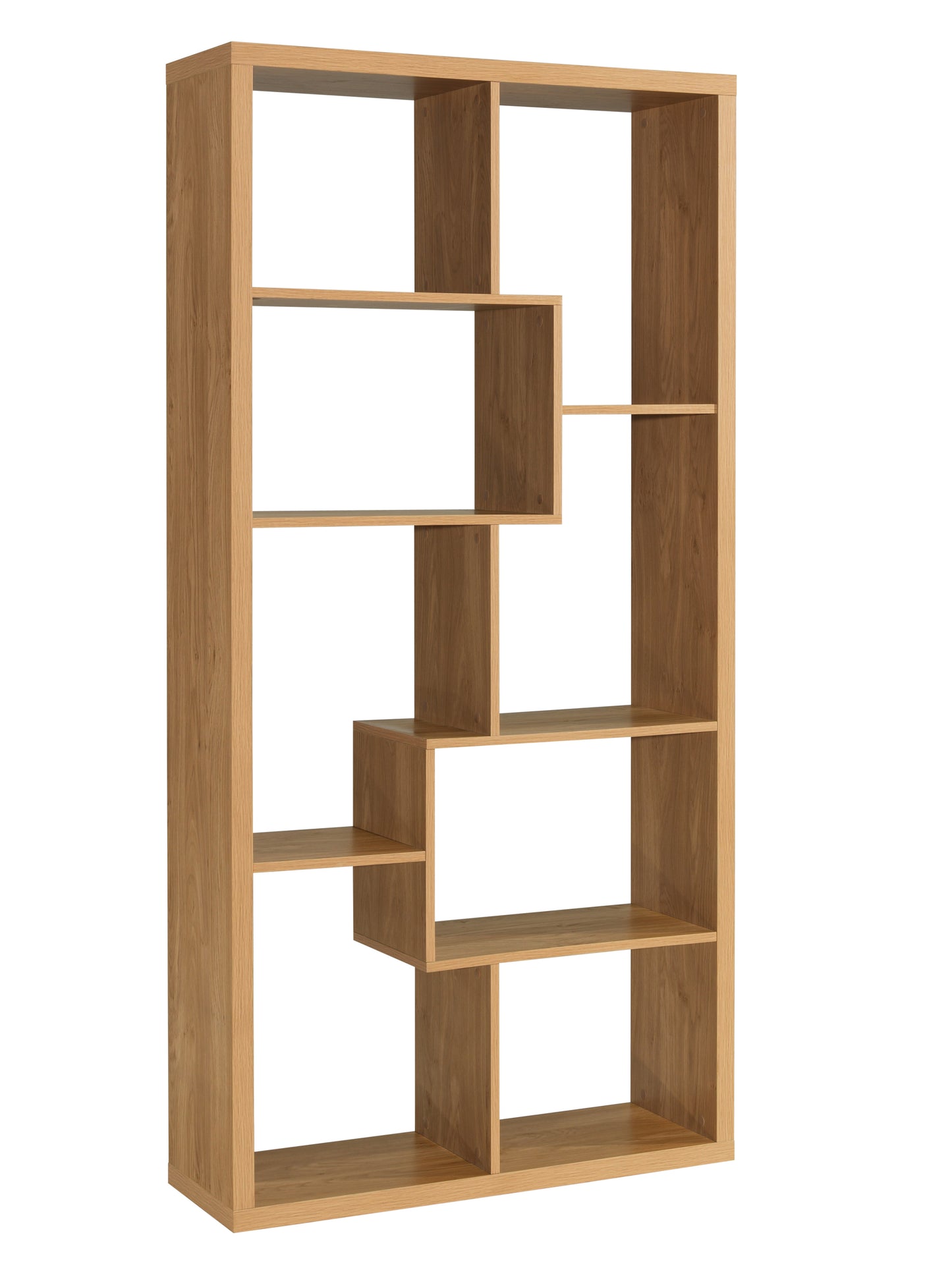 Paxton Natural Oak Wood Multi Level Shelving Unit