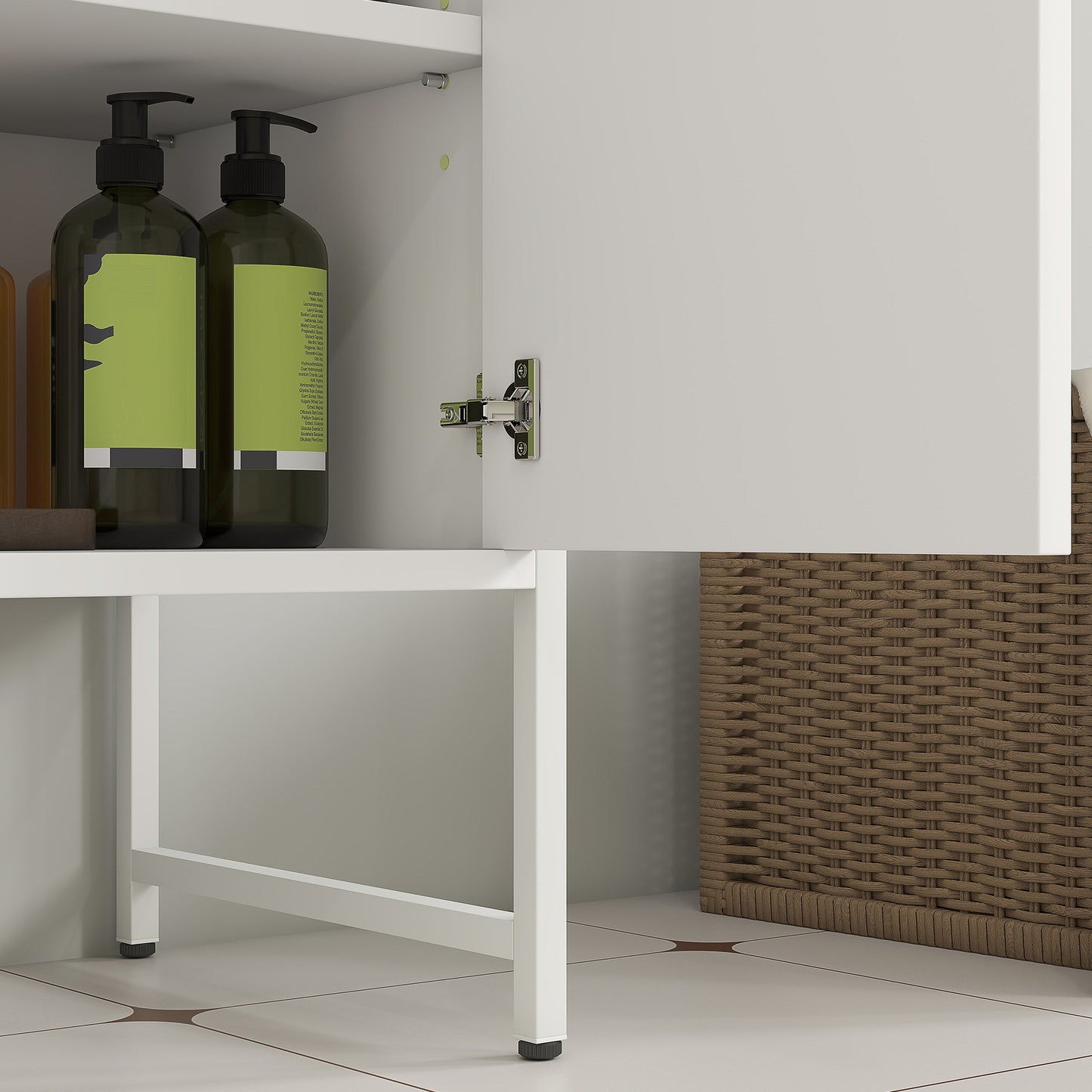 Lilo Fifi Under Sink Bathroom Vanity Cabinet With Soft Close Doors For Pedestal Basin White