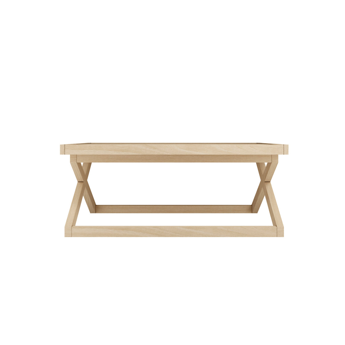 Enniscorthy Large Blonde Coffee Table X Frame