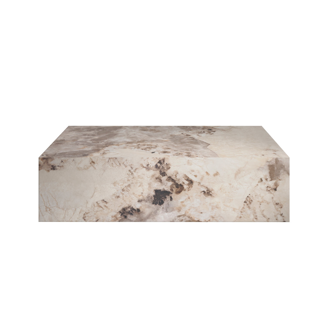 Dingle Brown Pandora Marble Effect Rectangular Coffee Table