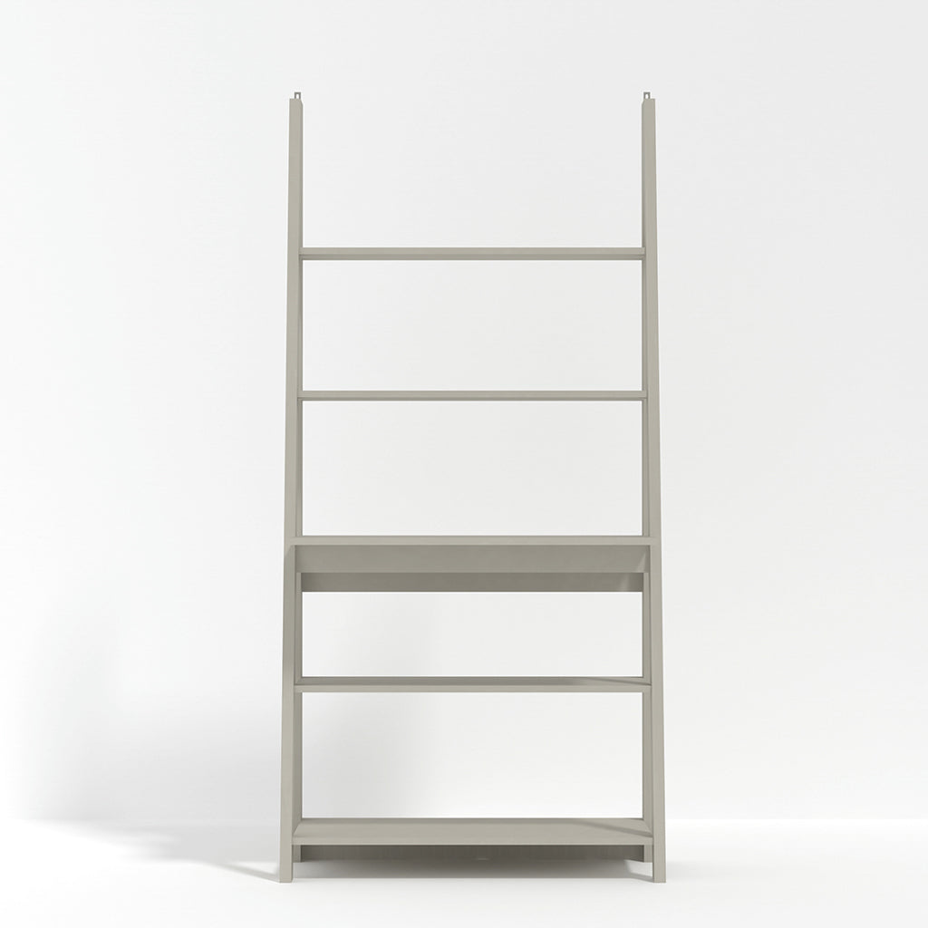Athy Grey Wooden Ladder Desk 5 Shelves