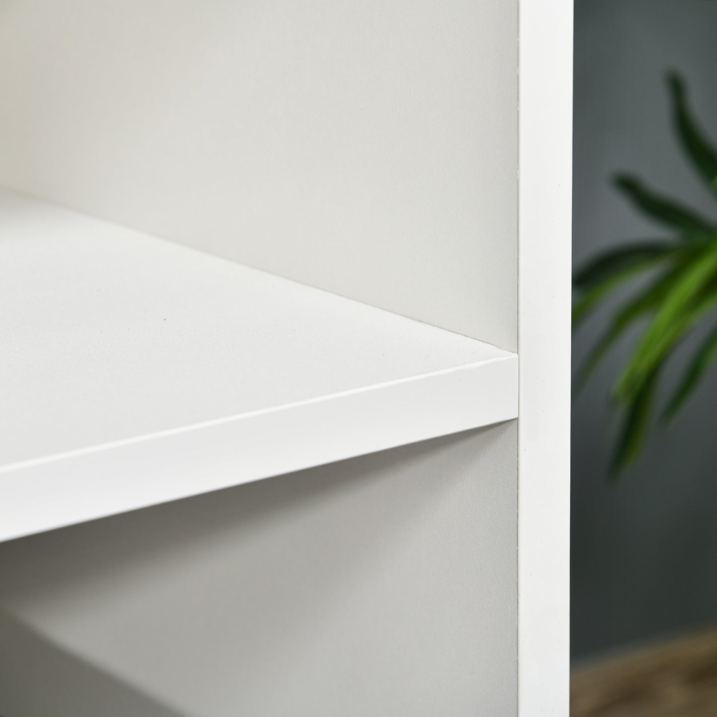 Satazi 120cm Wooden White TV Storage Unit 1 Drawer Open Shelving For Screens Up To 60 Inches