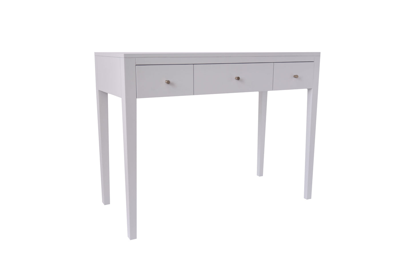 Cordoba White Wood Grain Three Drawer Desk
