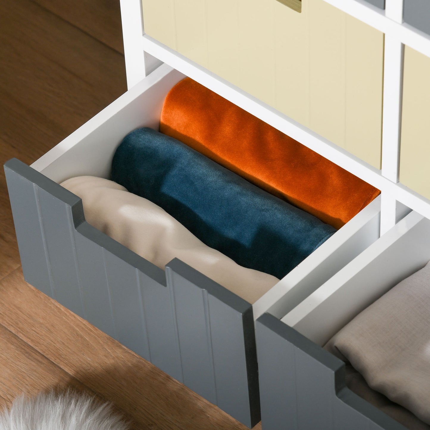 Nemo Multicolour Wooden 6 Drawer Storage Cabinet