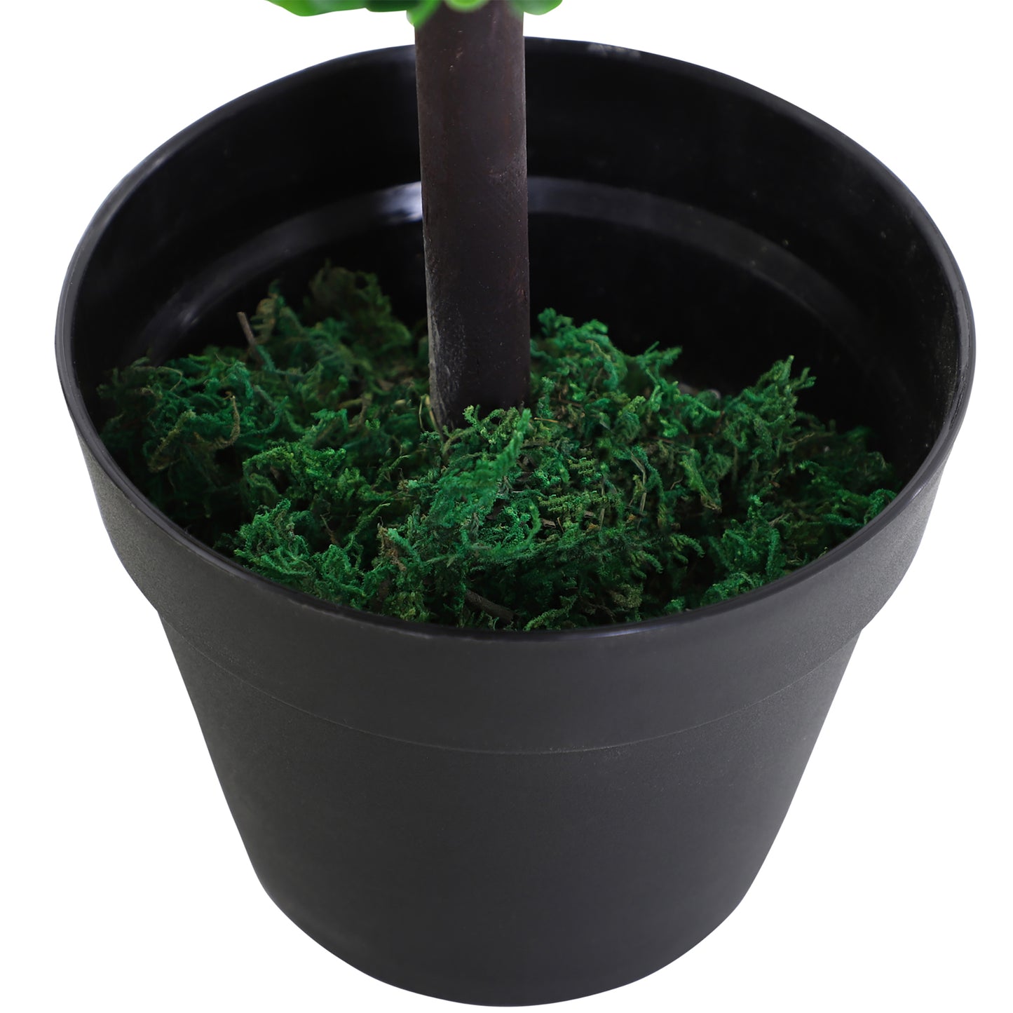 Virova Artificial White Honeysuckle Flower Plant With Curved Stems In Pot For Indoor Use