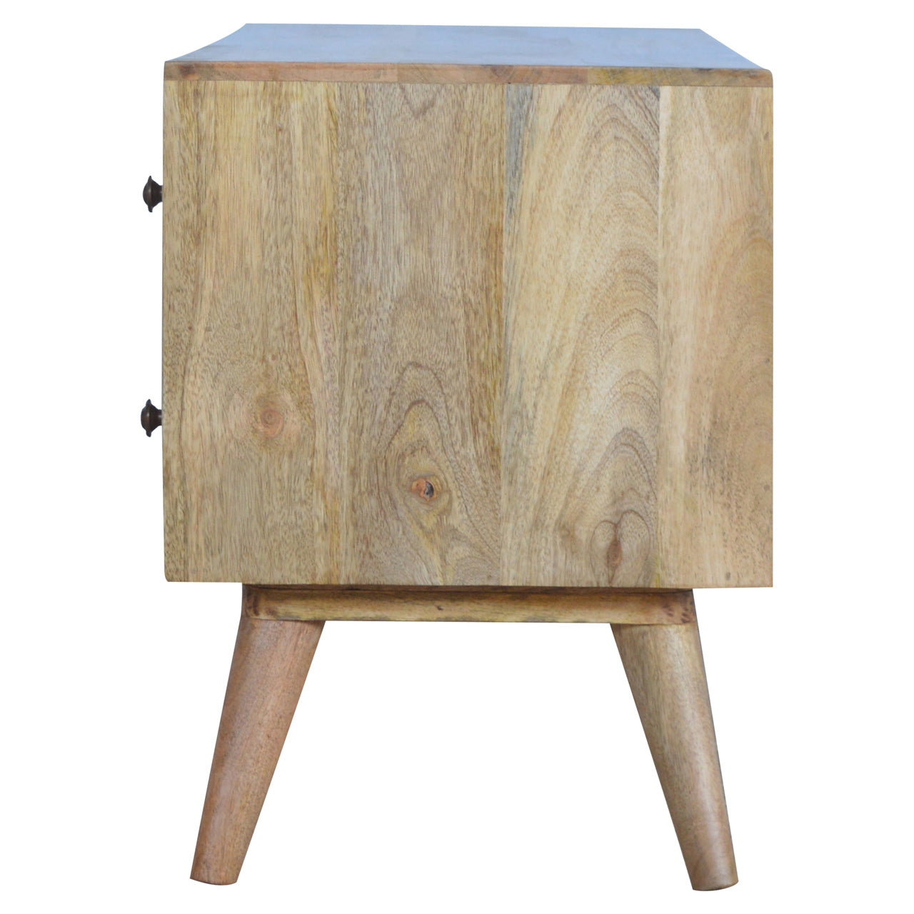 Monticchiello Scandi TV Entertainment Unit 4 Drawers Open Shelves