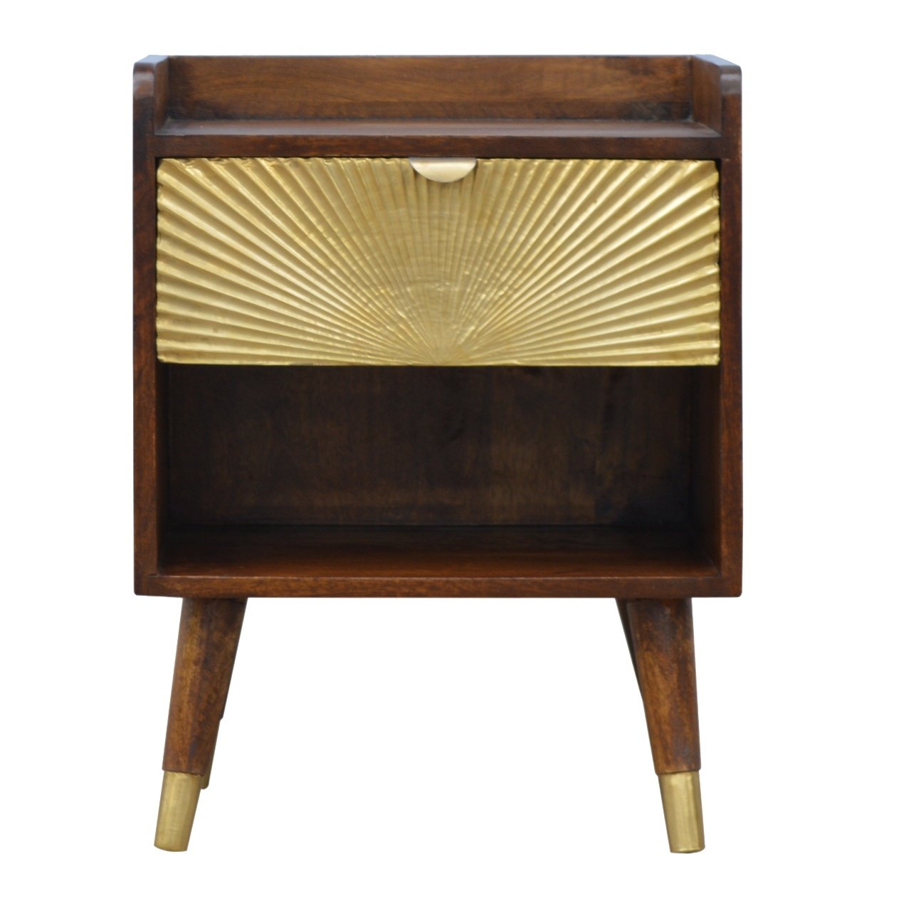 Merano Gold Drawer Bedside Table