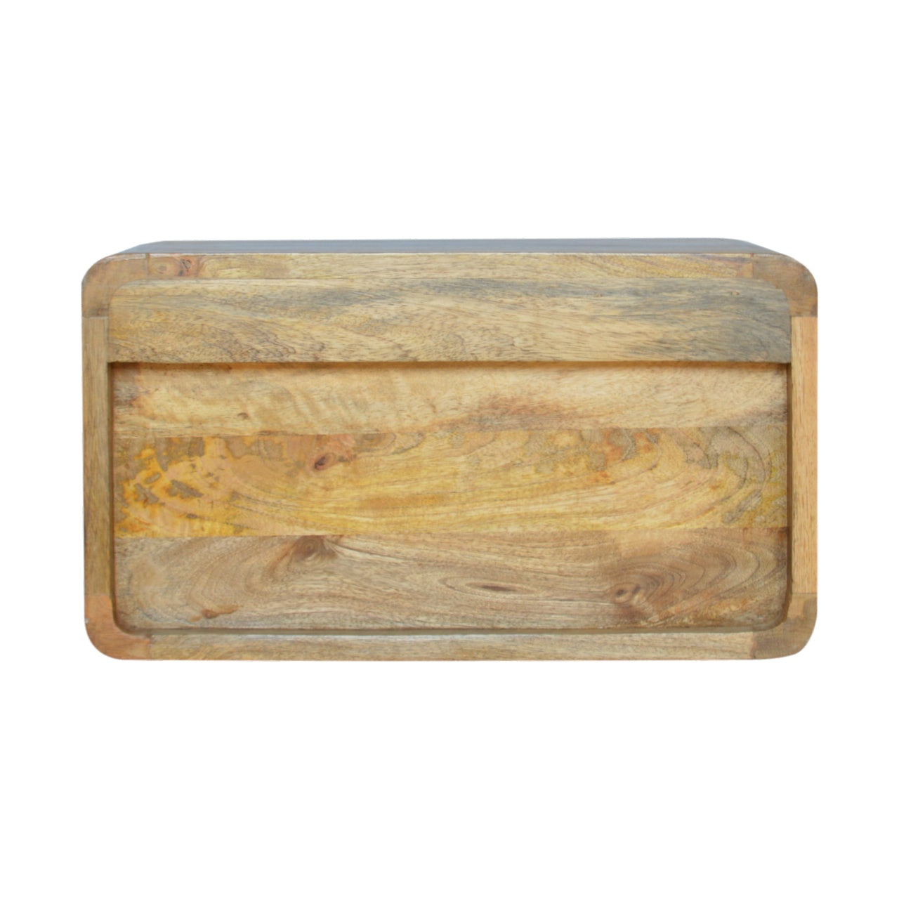Gradara Natural Oak Mango Wood 2 Drawer Floating Bedside Table