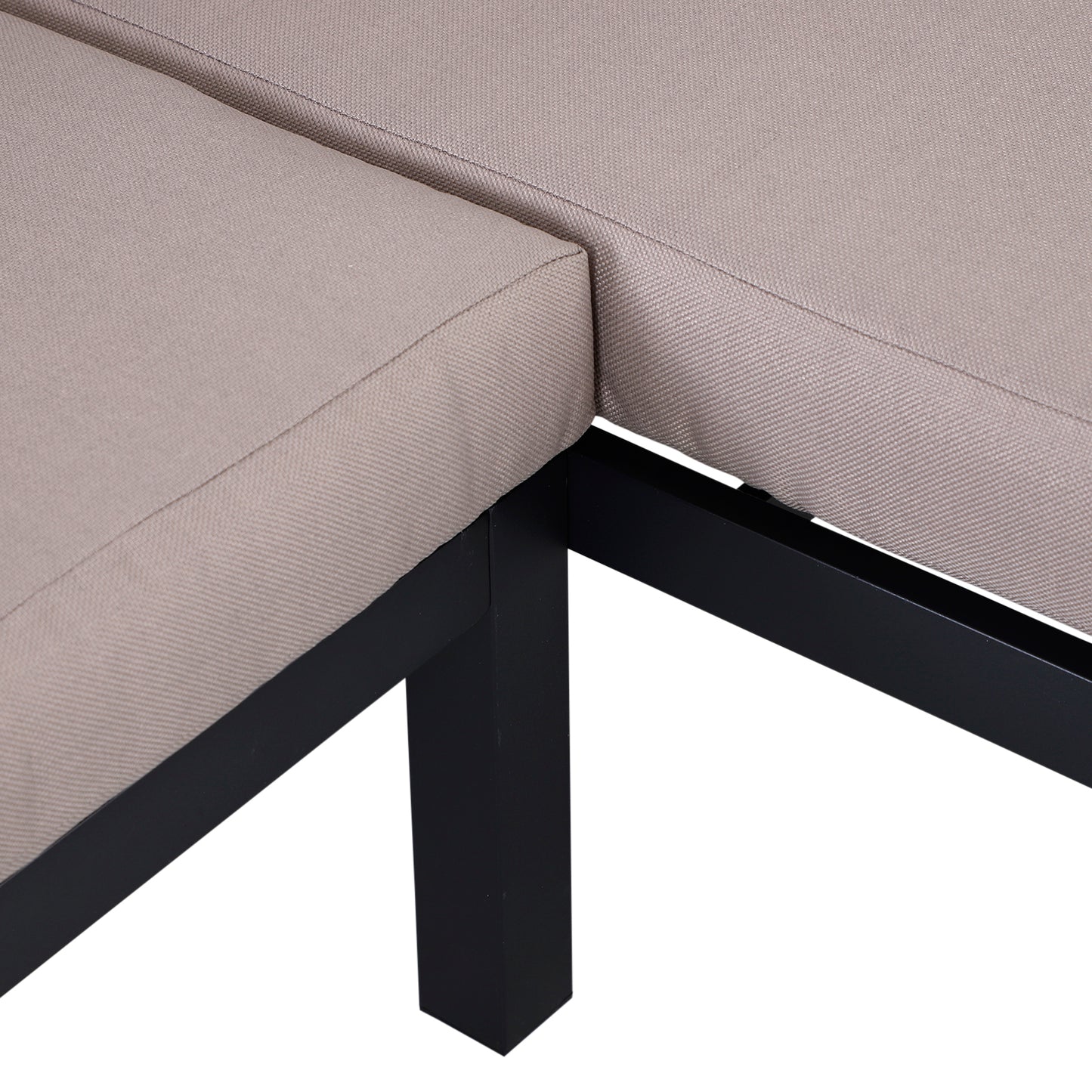 Maha 4 Seater Garden Furniture Set with Corner Sofa Coffee Table and Side Tables