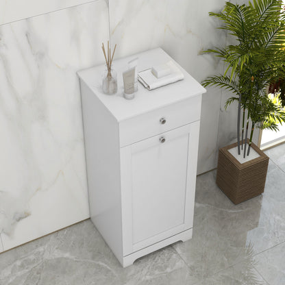 Fala White Single HamFauxr Laundry Storage Cabinet