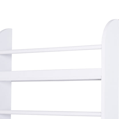 Vivi Wood White Slim Wall Mounted Bookshelf With 15cm Depth