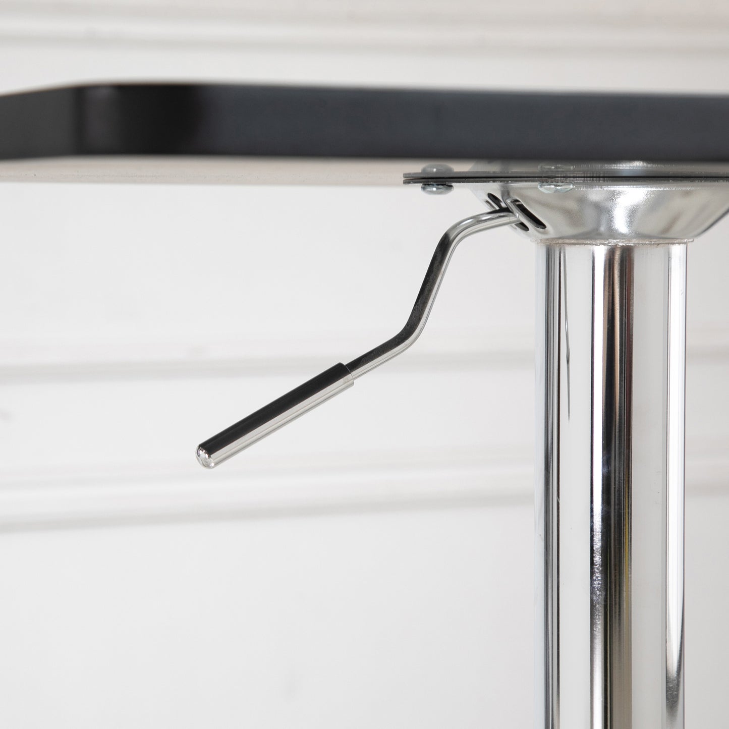Eltani Metal And Wooden Black And Silver H8 Adjustable Swivel Bar Table