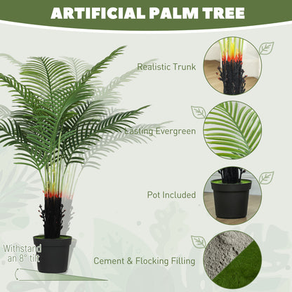Sule Artificial Areca Palm With Compact Leaf Form In Pot H8 120cm Green