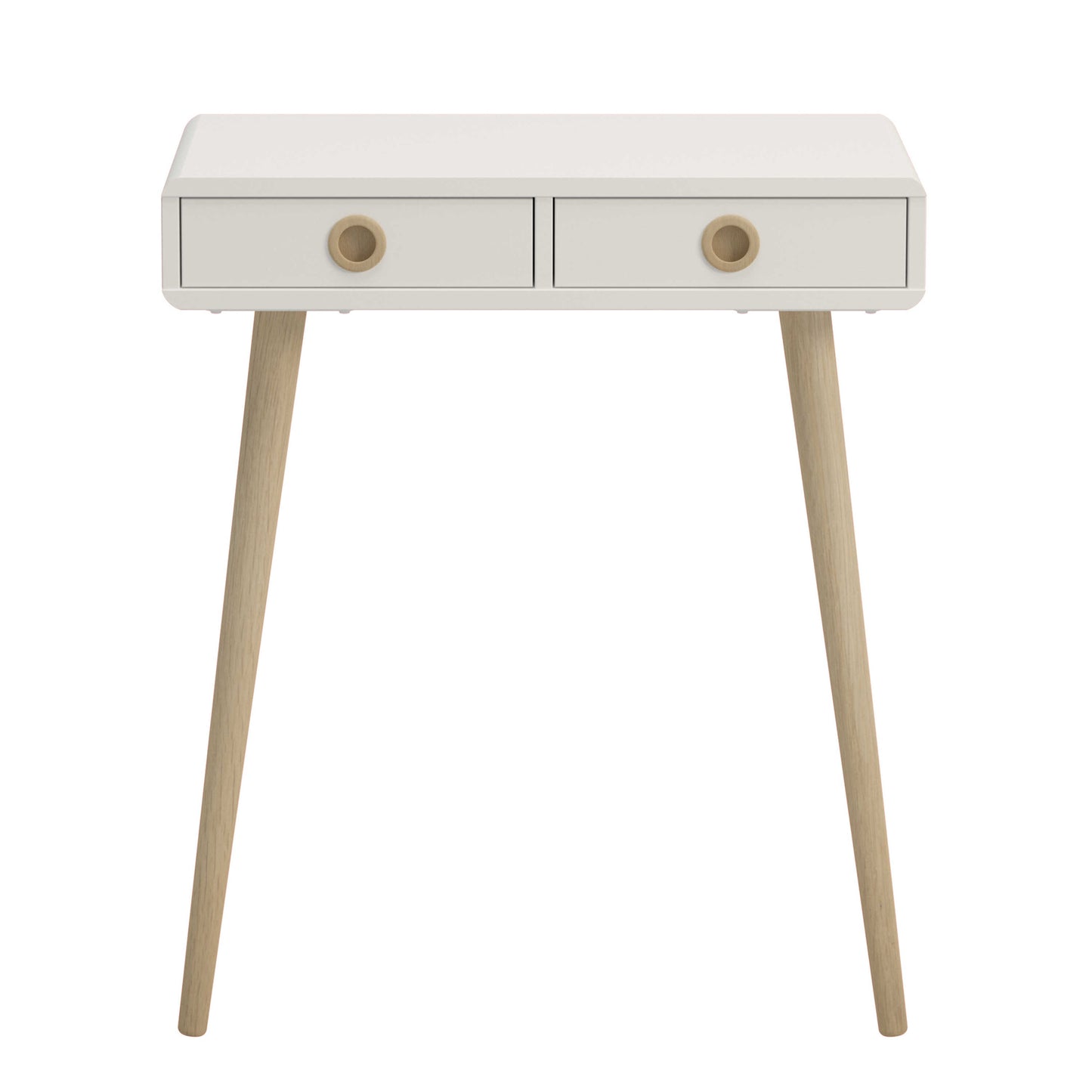 Hanover Off White Mid Century Hall Console Table