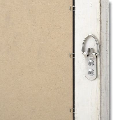 Tall Narrow Whitewashed Wall Mirror