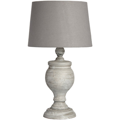 Aillon Grey Stoneware Table Lamp