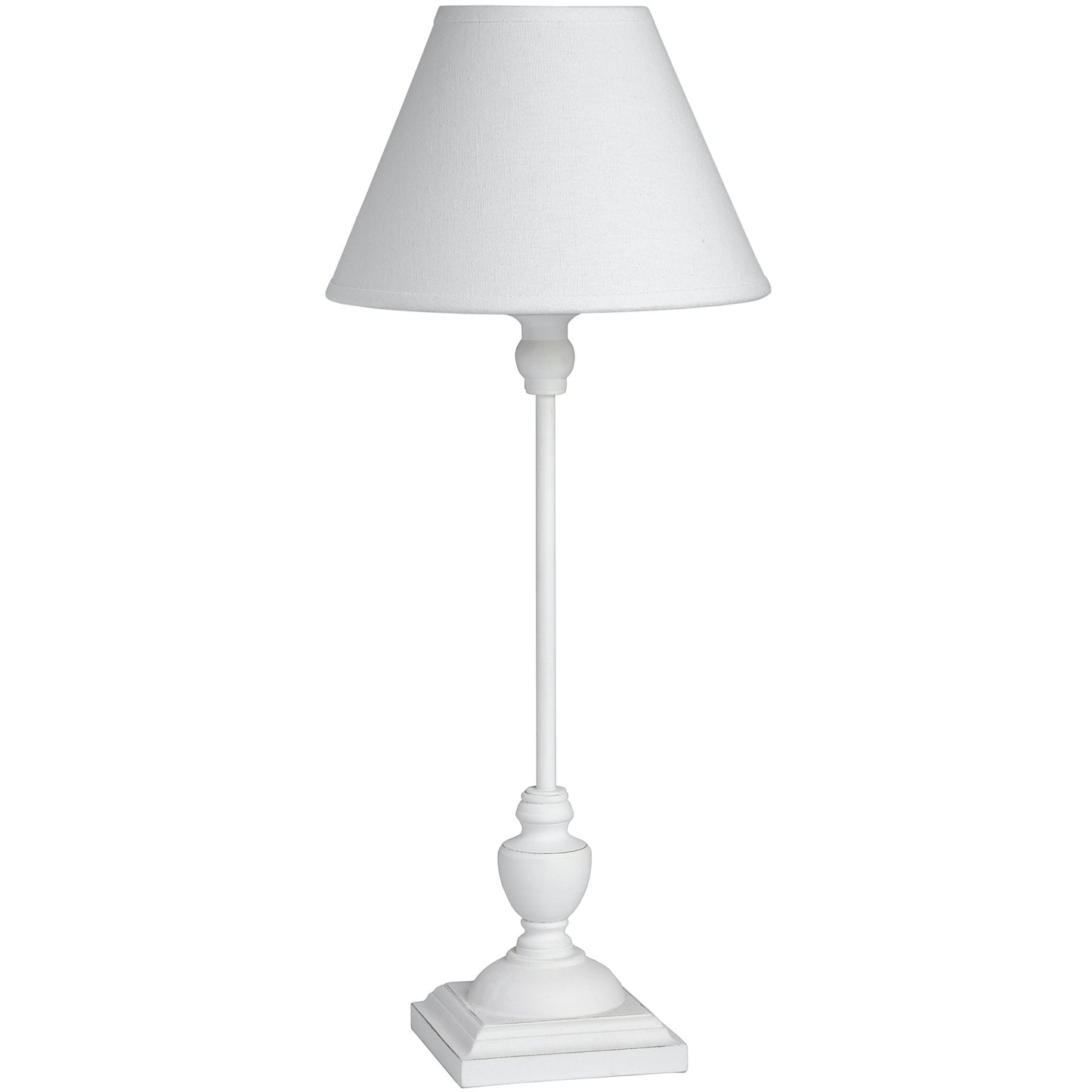 Blushforge White Minimalist Slim Table Lamp