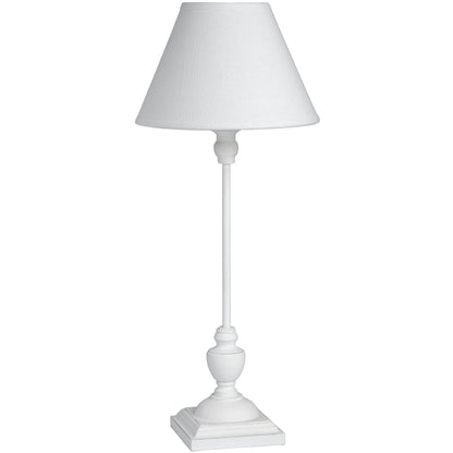 Blushforge White Minimalist Slim Table Lamp