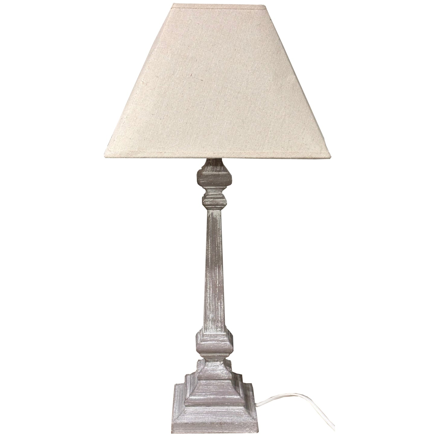 Stonebloom Grey Wash Slim Table Lamp