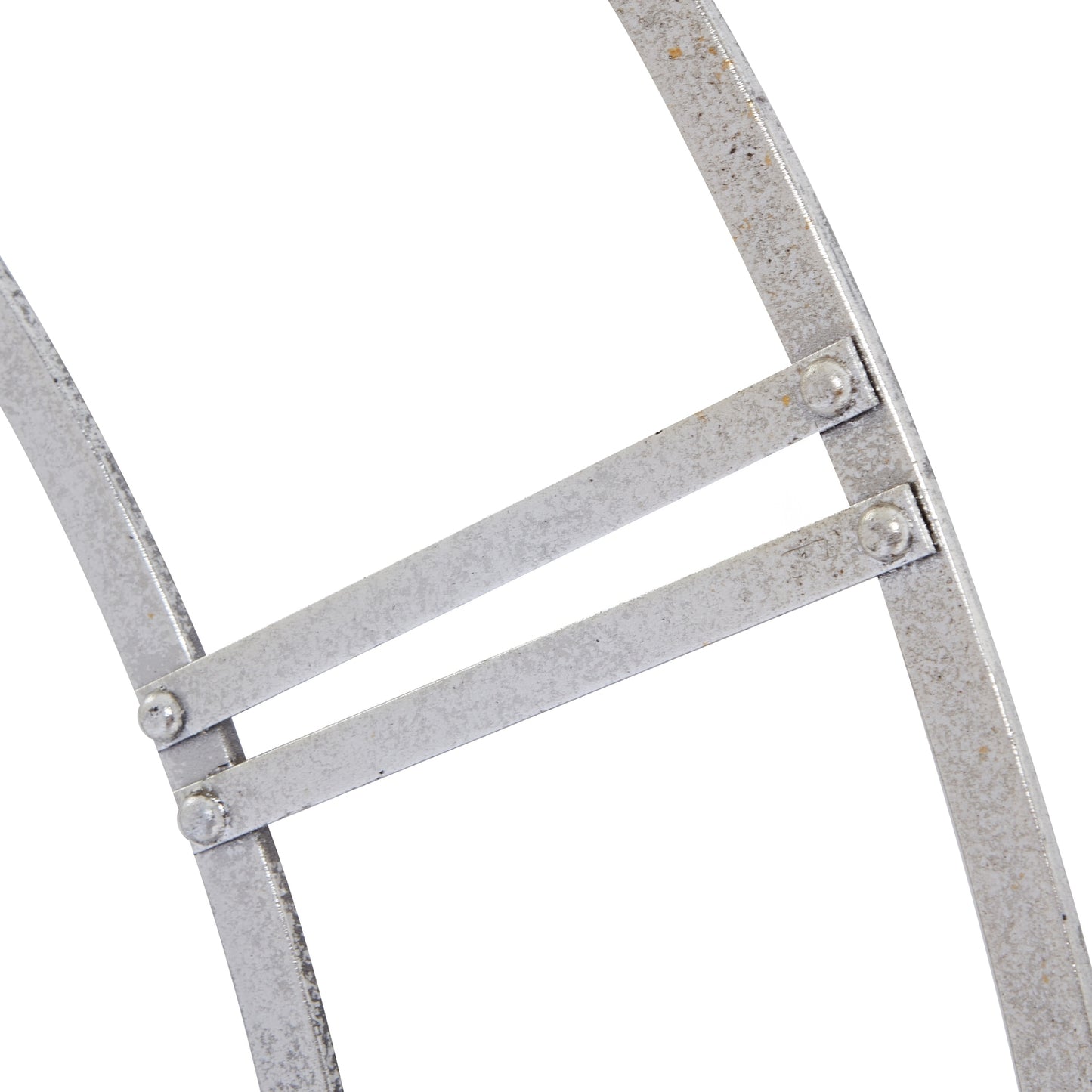 Large 102cm Silver Foil Open Frame Wall Clock