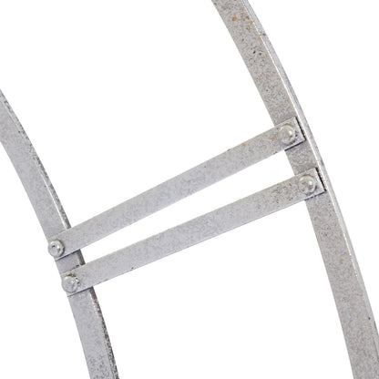 Large 102cm Silver Foil Open Frame Wall Clock