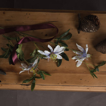 Set of 3 Artificial Flowers Passion Flower Sprays