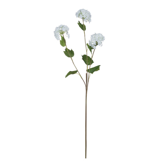 Set of 3 Artificial Flowers Viburnum Opulus Stem
