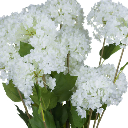 Set of 3 Artificial Flowers Viburnum Opulus Stem