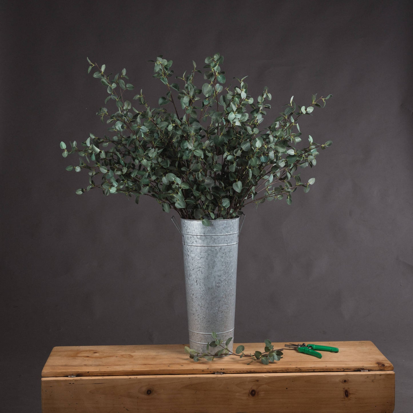 Set of 3 Artificial Flowers Tall Eucalyptus Stems