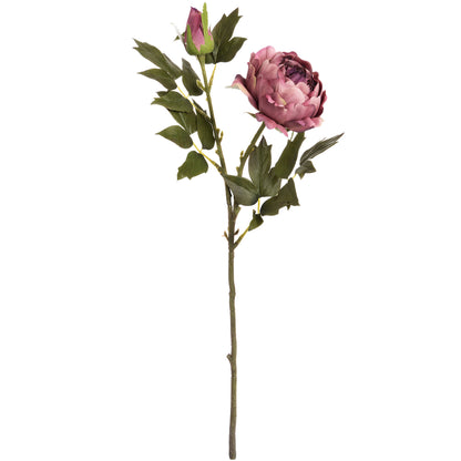 Set of 3 Artificial Flowers Dusty Pink Spray Rose Peony Stems