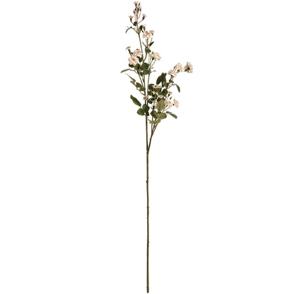 Set of 3 Artificial Flowers Cream Wild Meadow Rose Stems
