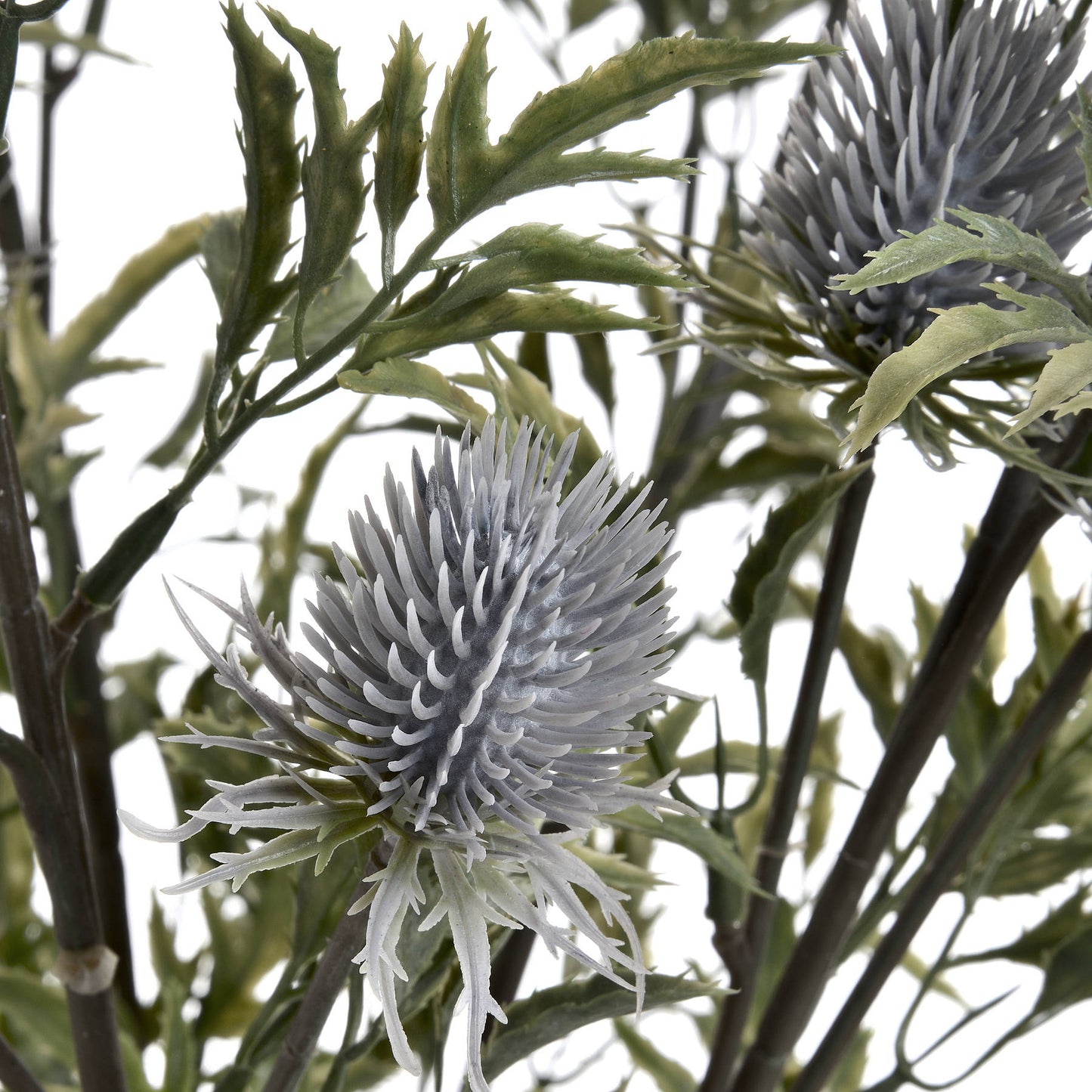 Set of 3 Artificial Flowers Eryngium Thistle Stems