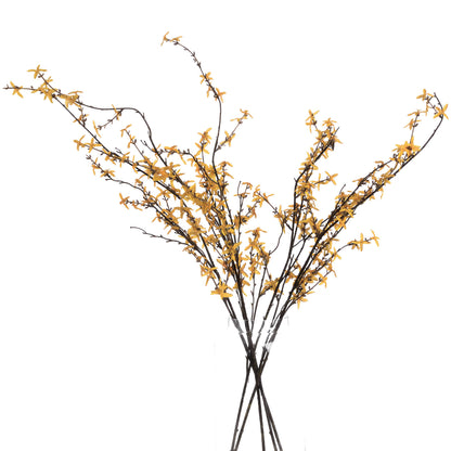 Set of 3 Artificial Flowers Forsythia Stems
