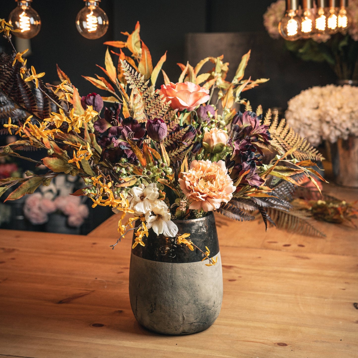 Set of 3 Artificial Flowers Forsythia Stems