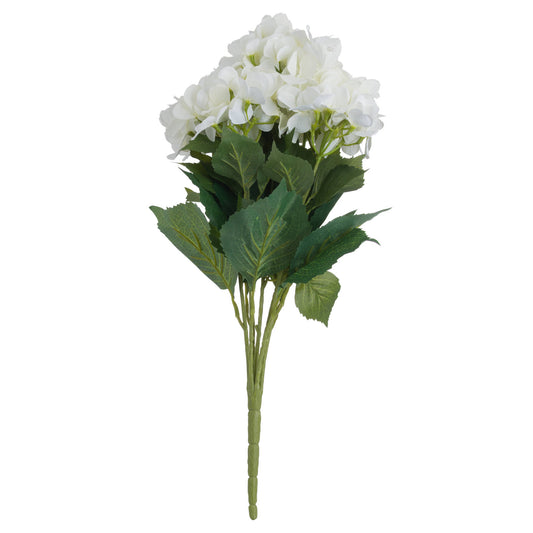 Set of 3 Artificial Flowers White Hydrangea Bouquets